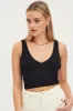 Black Tank Top Sleevelss Seamless sold by Ally Fashion