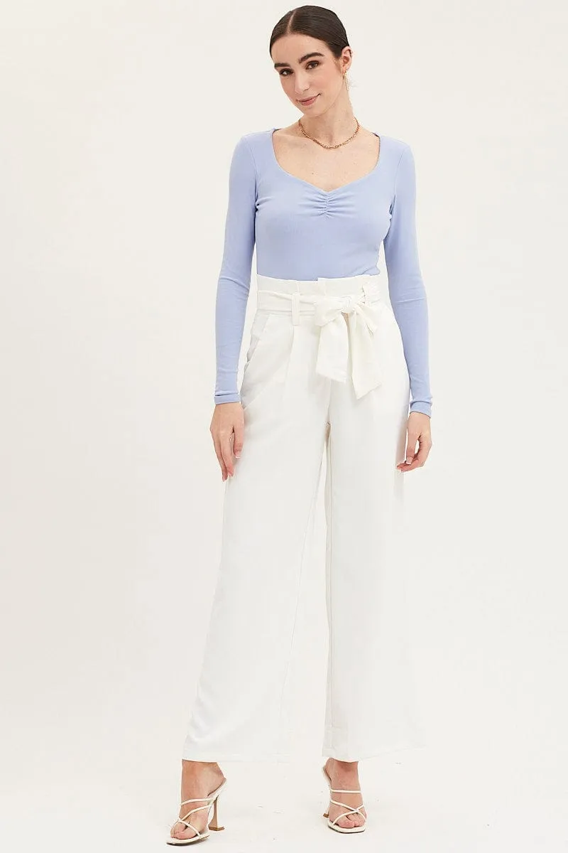 Blue Top Long Sleeve Round Neck sold by Ally Fashion product image thumbnail 2