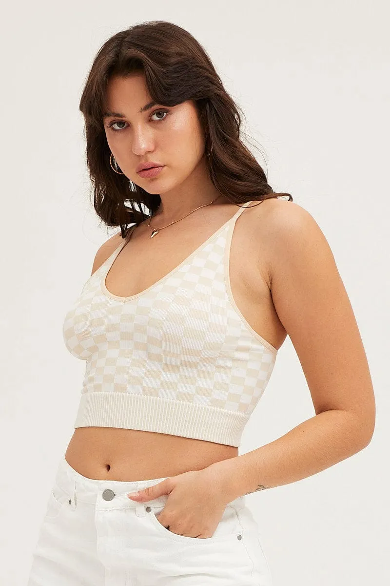 Check Tank Top Seamless sold by Ally Fashion product image thumbnail 3