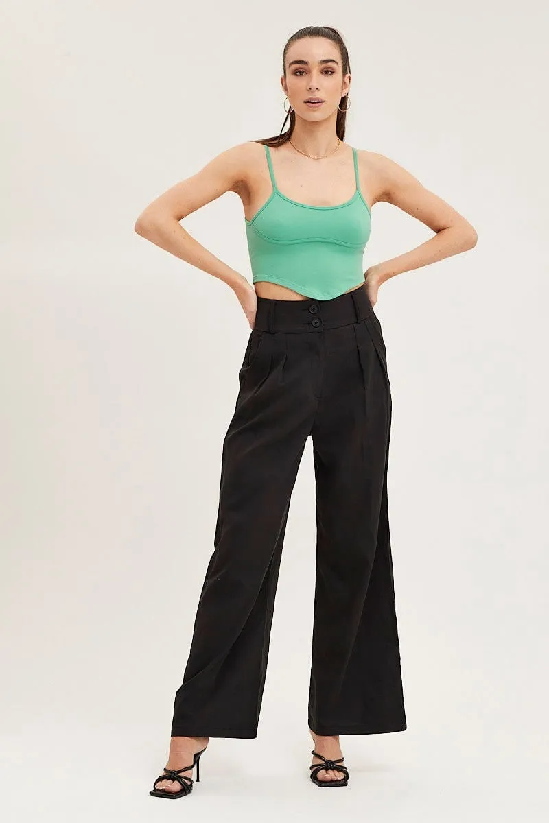 Green Seamless Corset Detail Singlet Top sold by Ally Fashion product image thumbnail 2