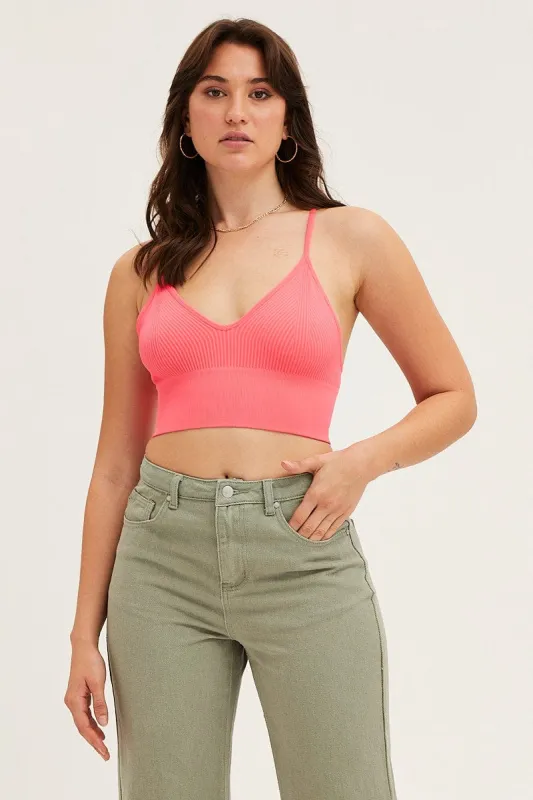Pink Bralette Seamless sold by Ally Fashion