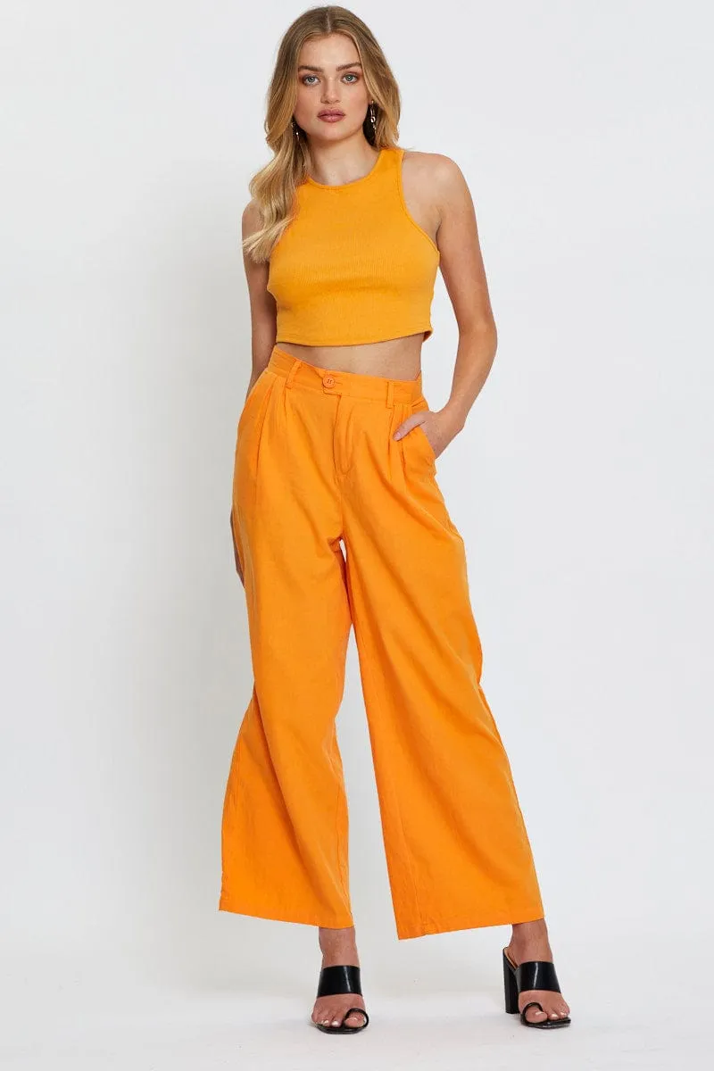 Orange Crop Top sold by Ally Fashion product image thumbnail 2
