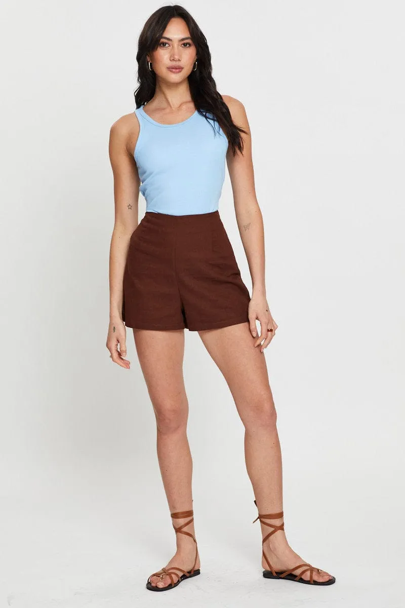 Blue Tank Top sold by Ally Fashion product image thumbnail 2