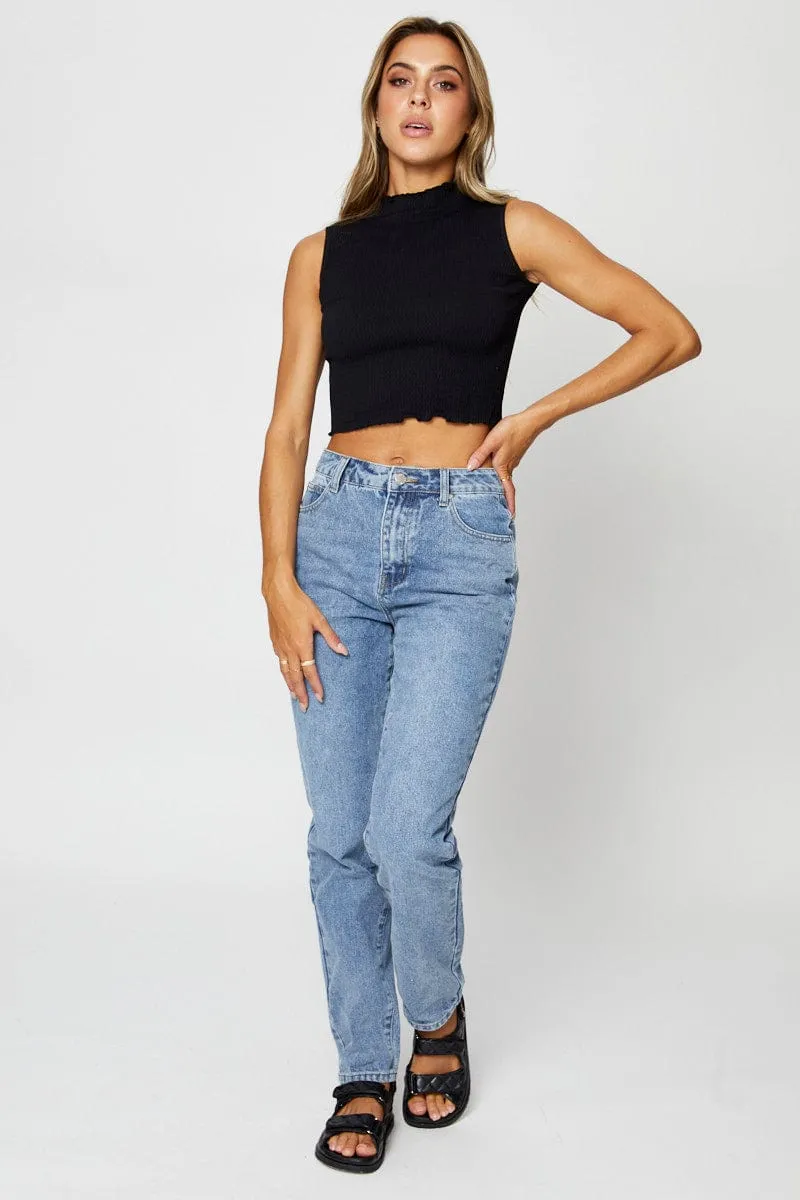 Black Tank Top Seamless sold by Ally Fashion product image thumbnail 2