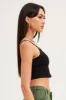 Black Crop Singlet Top sold by Ally Fashion