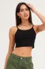 Black Crop Singlet Top sold by Ally Fashion