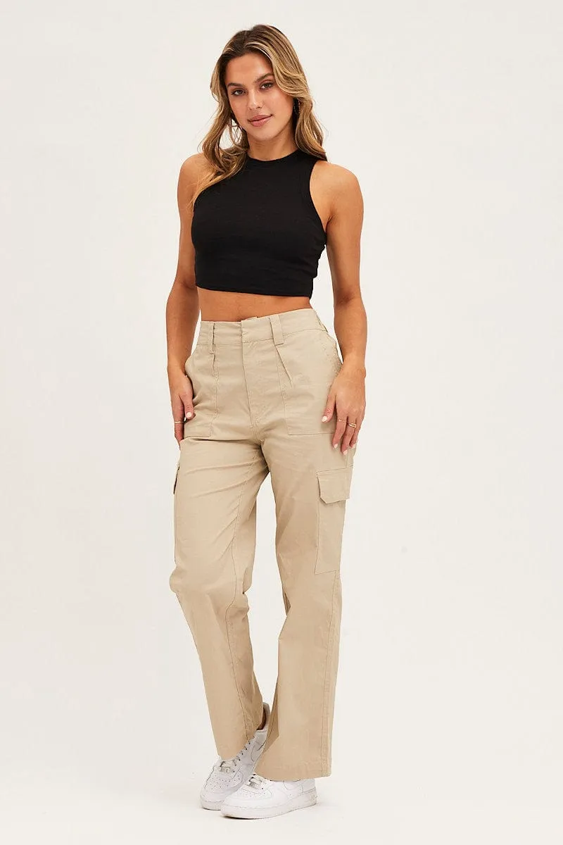 Black Tank Top Rib sold by Ally Fashion product image thumbnail 2