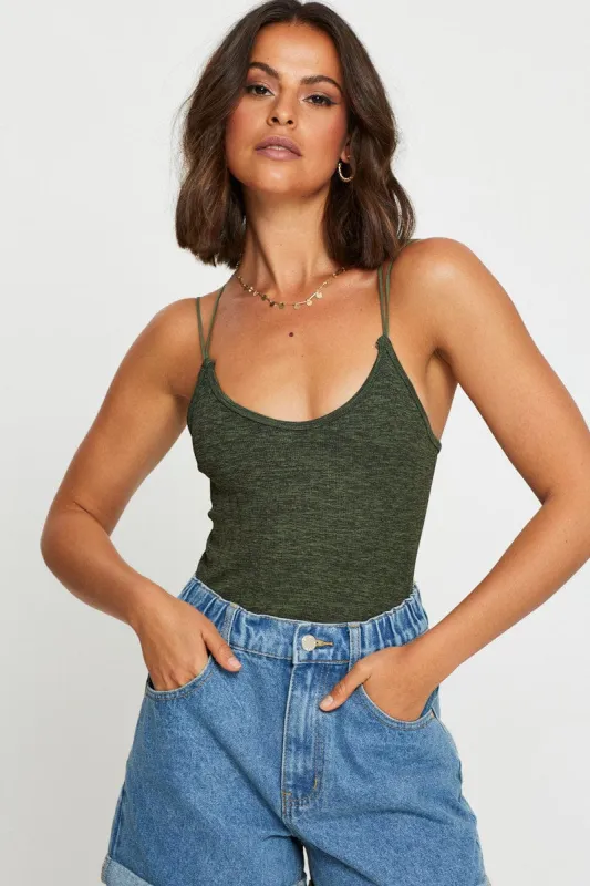 Green Bralette Top Seamless Crop sold by Ally Fashion