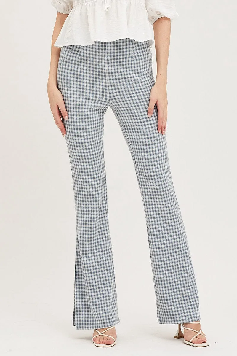 Check Flare Pants High Rise sold by Ally Fashion product image thumbnail 2