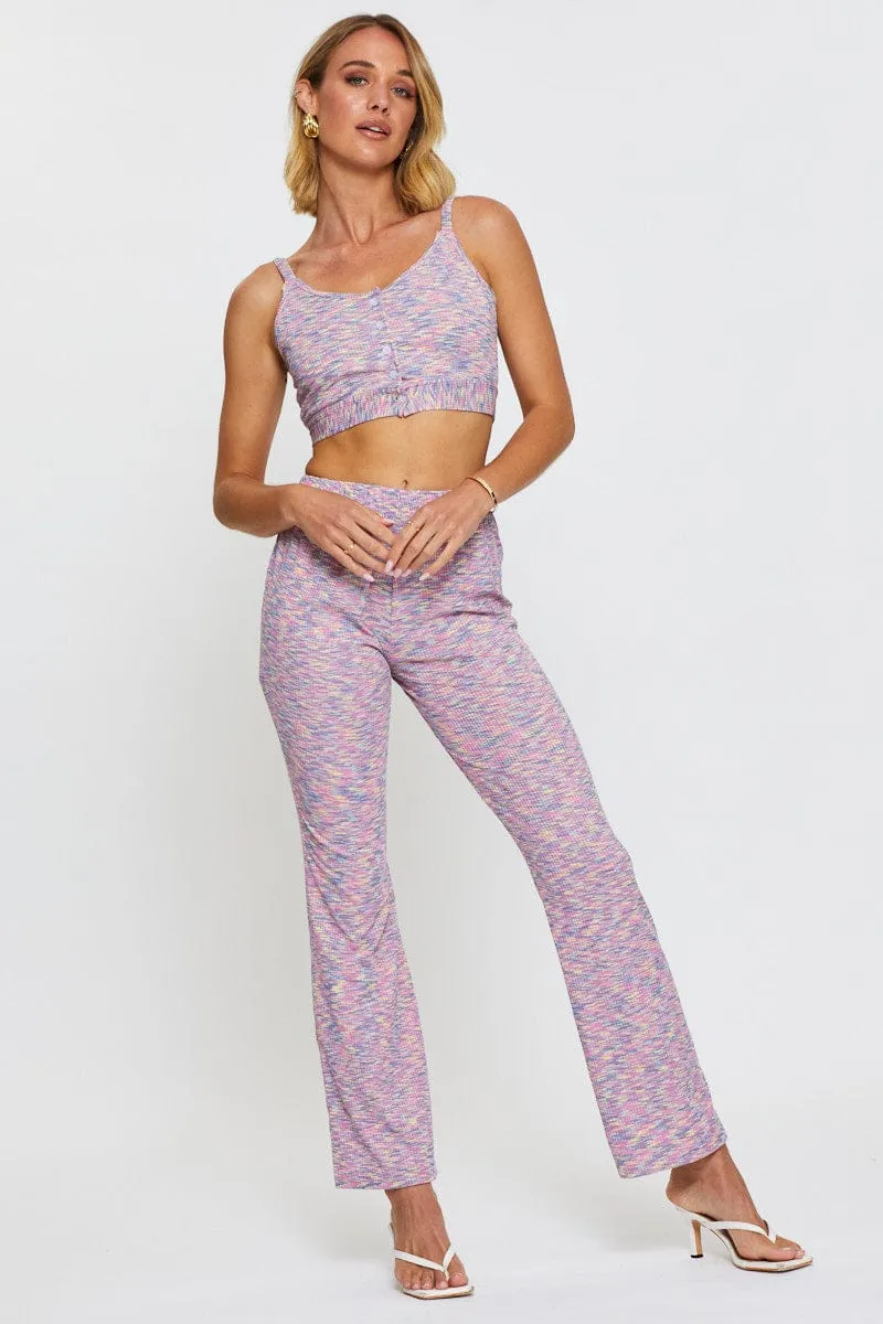 Multi Flare Pants Elastic Waist sold by Ally Fashion product image thumbnail 3