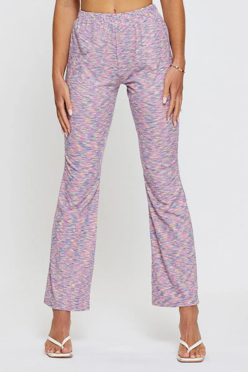 Multi Flare Pants Elastic Waist sold by Ally Fashion product image thumbnail 2