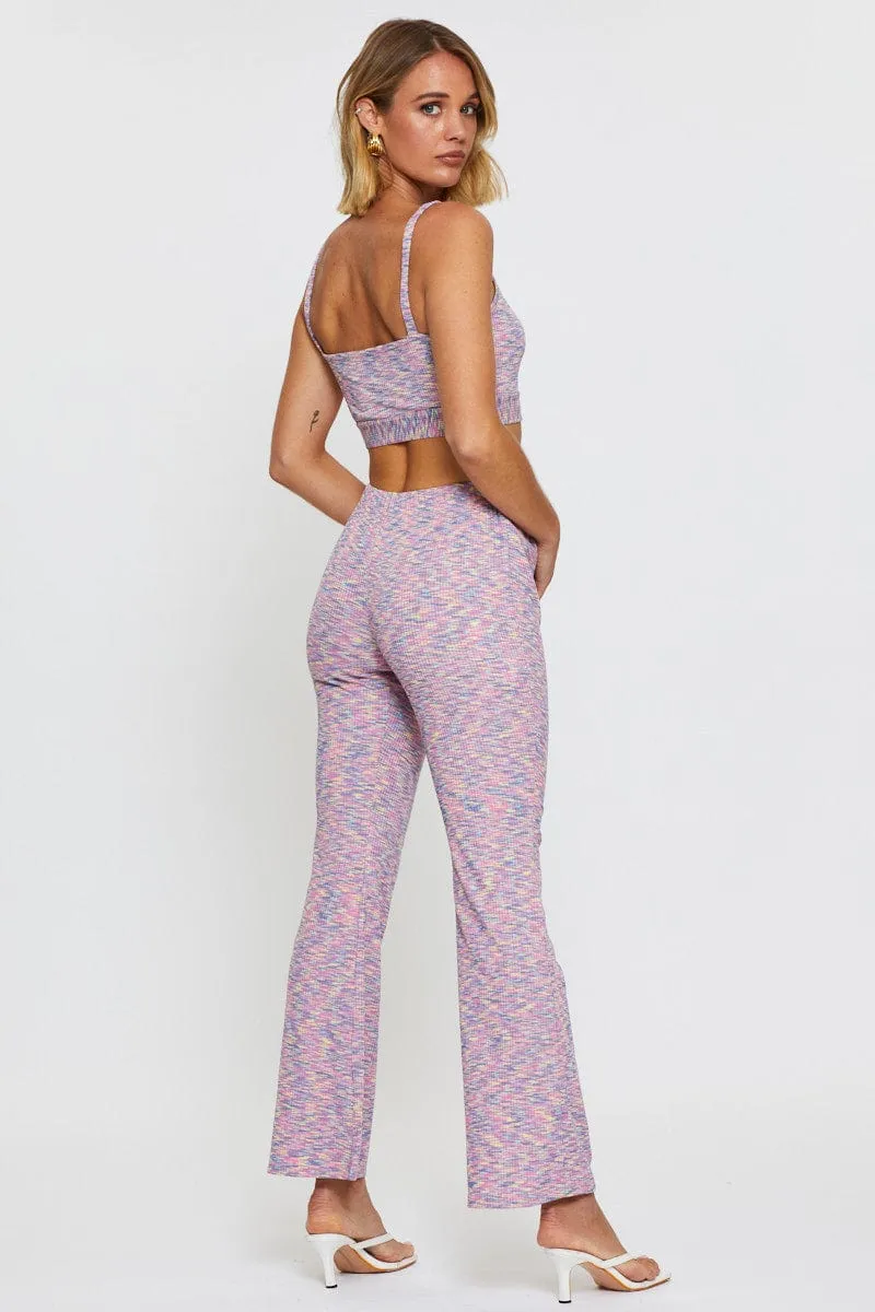 Multi Flare Pants Elastic Waist sold by Ally Fashion product image thumbnail 5