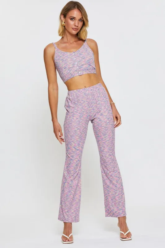 Multi Flare Pants Elastic Waist sold by Ally Fashion