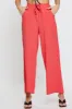 Pink Wide Leg Pants Elastic Waist sold by Ally Fashion