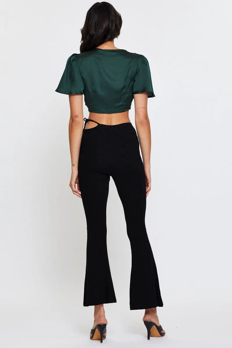 Black Flare Pants sold by Ally Fashion product image thumbnail 5