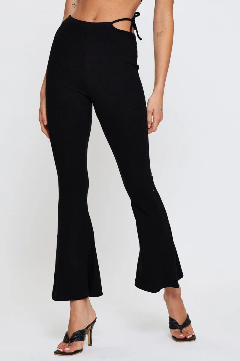 Black Flare Pants sold by Ally Fashion product image thumbnail 2
