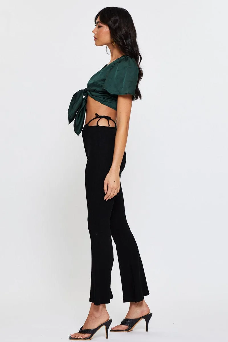 Black Flare Pants sold by Ally Fashion product image thumbnail 4
