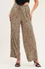 Beige Geo Wide Leg Pants sold by Ally Fashion