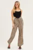 Beige Geo Wide Leg Pants sold by Ally Fashion