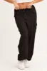 Black Cargo Parachute Pants Out Pocket sold by Ally Fashion