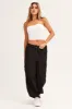 Black Cargo Parachute Pants Out Pocket sold by Ally Fashion