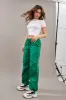Green Utility Relaxed Pant Low Rise sold by Ally Fashion