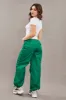 Green Utility Relaxed Pant Low Rise sold by Ally Fashion