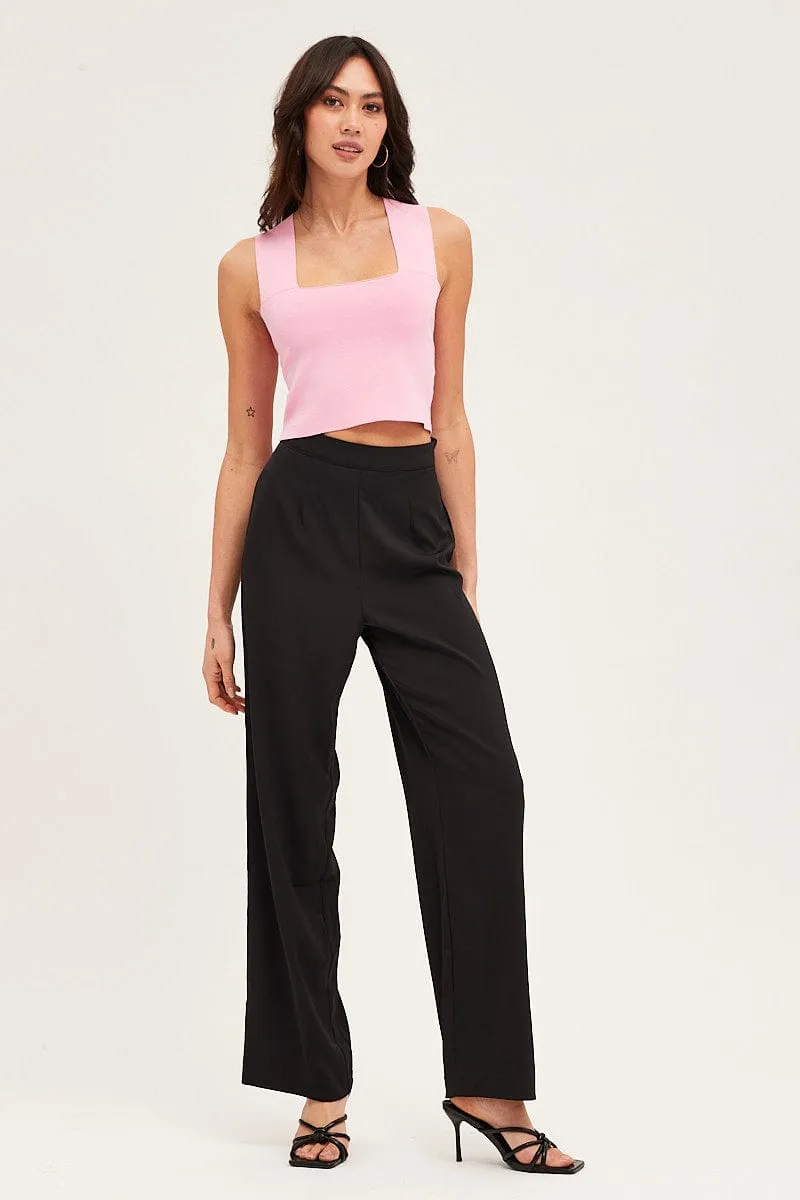 Black Wide Leg Pant sold by Ally Fashion product image thumbnail 3