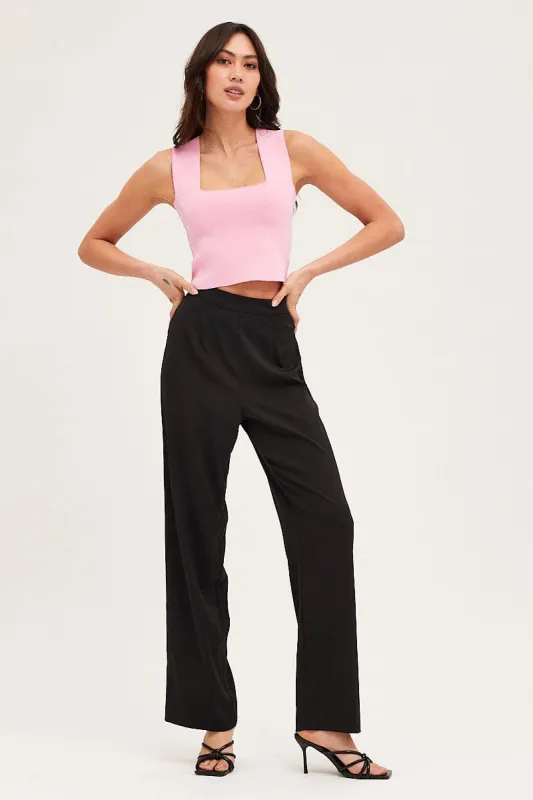 Black Wide Leg Pant sold by Ally Fashion