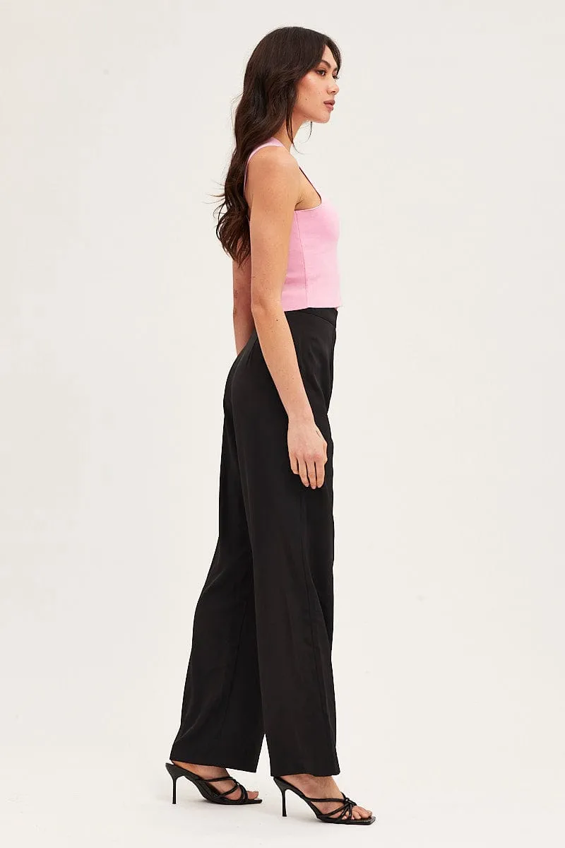 Black Wide Leg Pant sold by Ally Fashion product image thumbnail 4