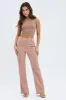 Brown Wide Leg Pants High Rise Workwear sold by Ally Fashion