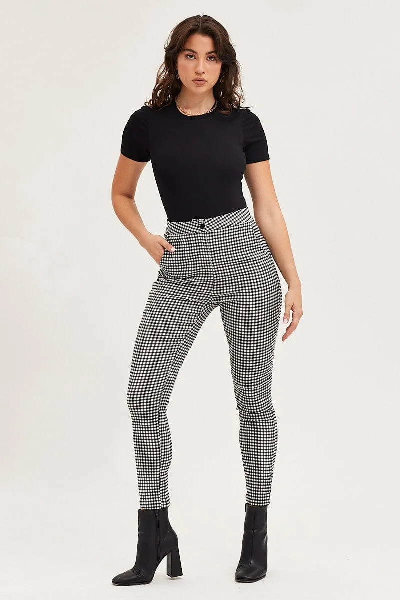 Check High Rise Leggings sold by Ally Fashion product image thumbnail 3