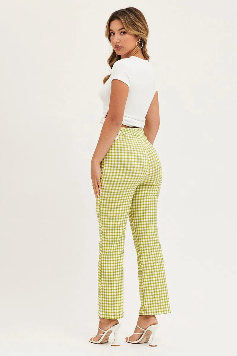 Check Slim Pants High Rise sold by Ally Fashion product image thumbnail 5