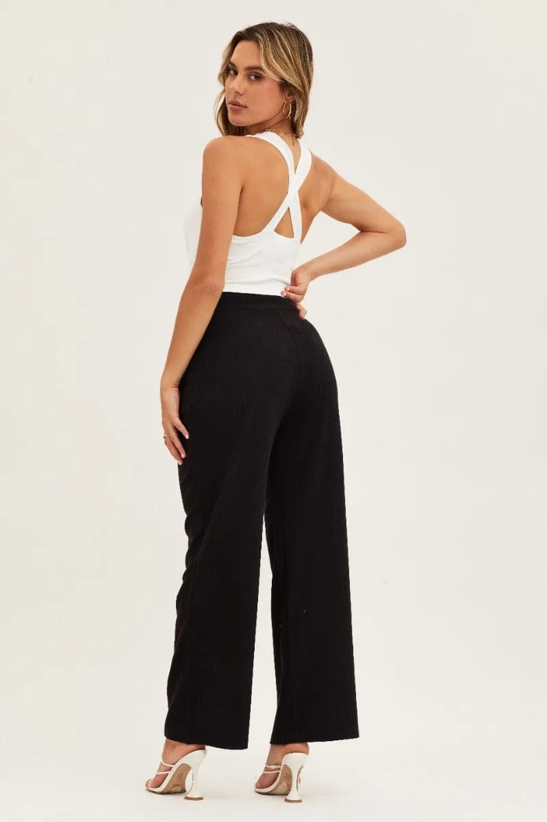 Black Pants High Waist Wide Leg sold by Ally Fashion product image thumbnail 5