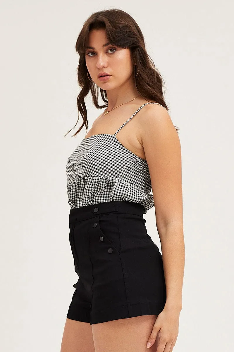 Black Mini Shorts High Rise sold by Ally Fashion product image thumbnail 4