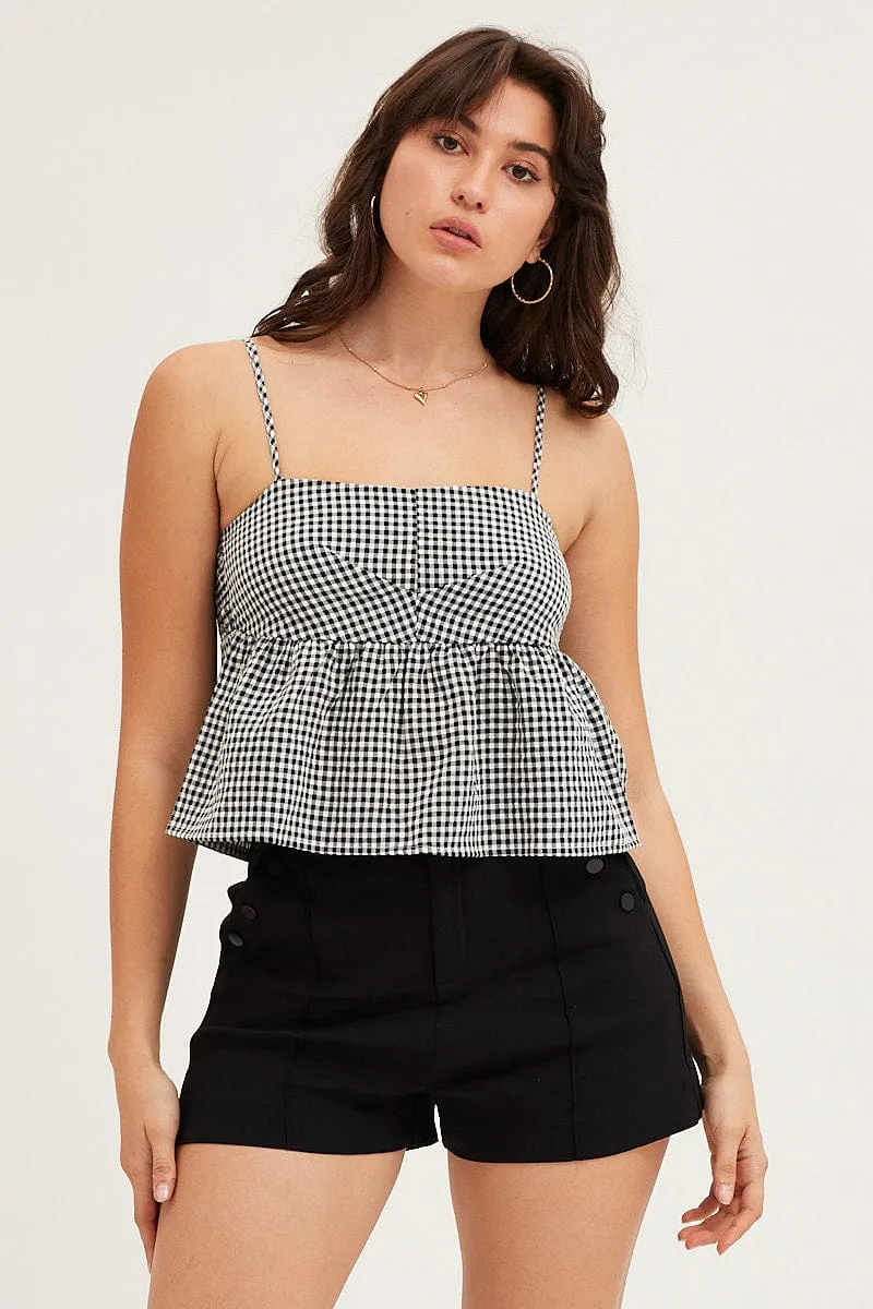 Black Mini Shorts High Rise sold by Ally Fashion