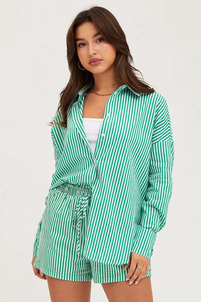 Stripe Mini Shorts High Rise sold by Ally Fashion product image thumbnail 3