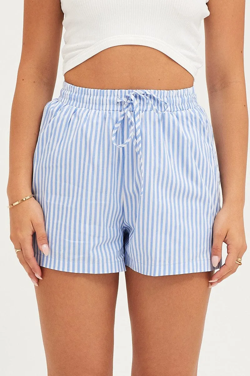 Stripe Mini Shorts High Rise sold by Ally Fashion product image thumbnail 2