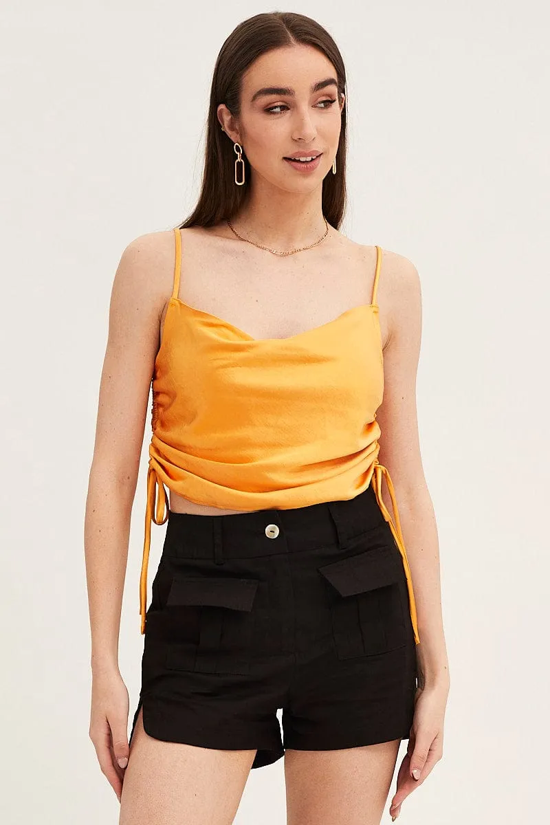 Black Cargo Shorts sold by Ally Fashion