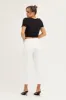White High Rise Linen Blend Wide Leg Pants sold by Ally Fashion