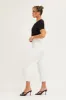 White High Rise Linen Blend Wide Leg Pants sold by Ally Fashion