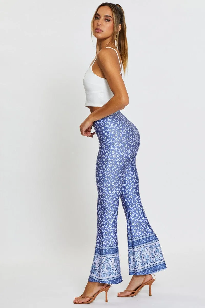 Boho Print Pants Flare Leg sold by Ally Fashion product image thumbnail 4