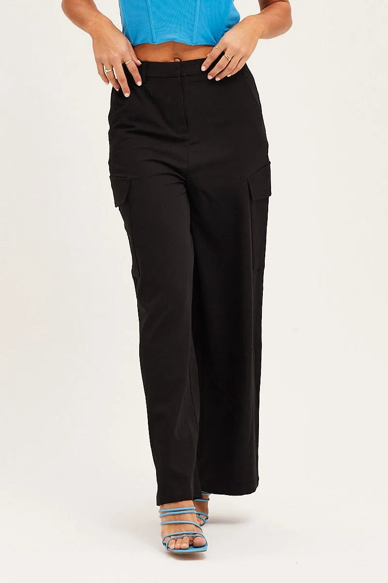 Black Cargo Pant sold by Ally Fashion product image thumbnail 2