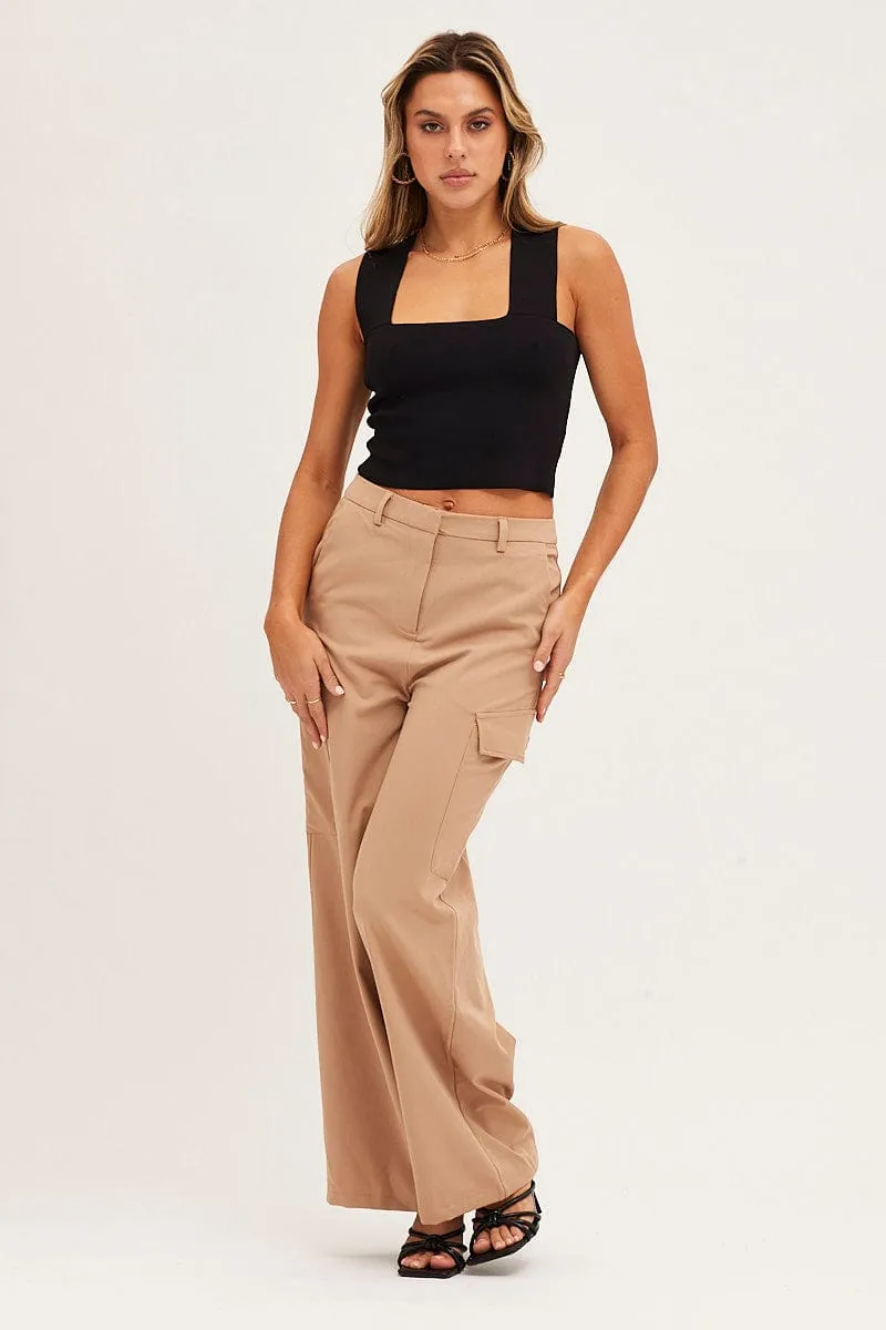 Beige Cargo Pant sold by Ally Fashion product image thumbnail 3