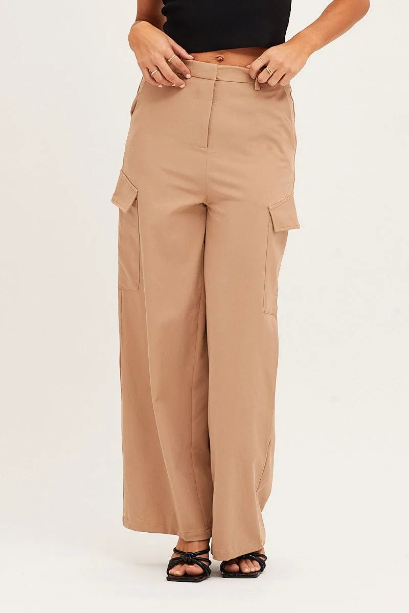 Beige Cargo Pant sold by Ally Fashion product image thumbnail 2