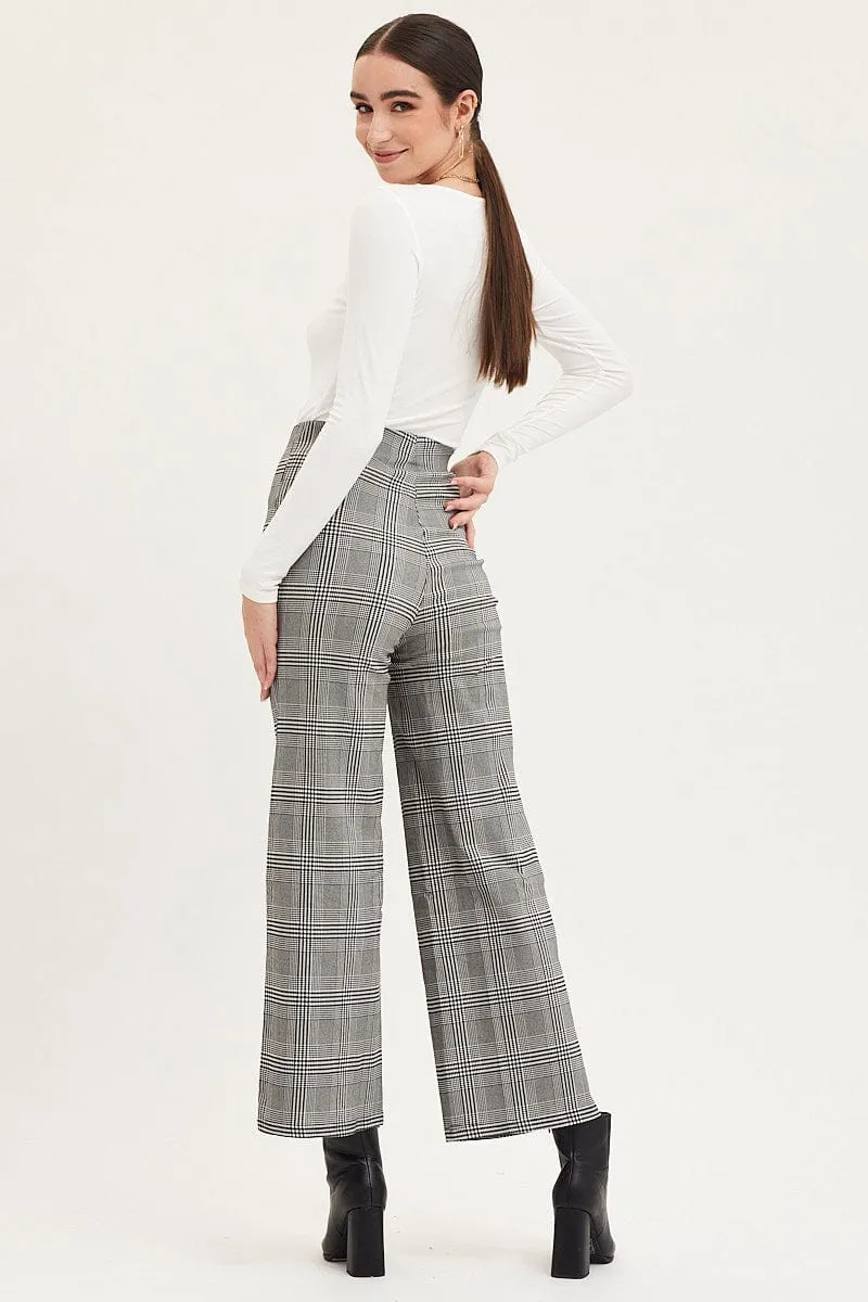 Check Flare Pants High Rise sold by Ally Fashion product image thumbnail 5