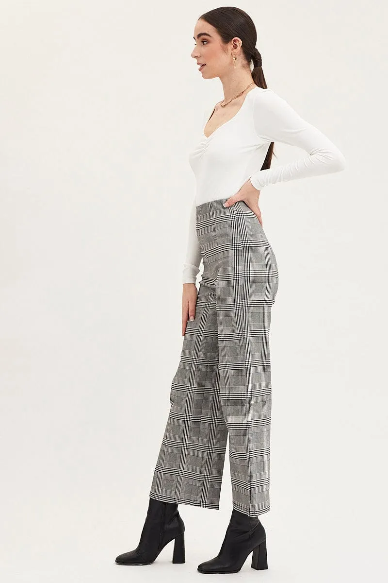 Check Flare Pants High Rise sold by Ally Fashion product image thumbnail 4