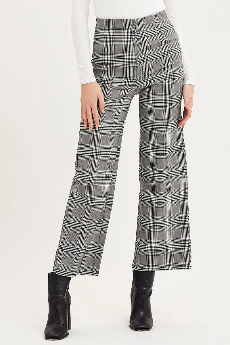 Check Flare Pants High Rise sold by Ally Fashion product image thumbnail 3