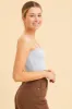 Blue Bandeau Singlet Rib Top sold by Ally Fashion