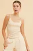 Beige Singlet Top Base Layer Sccop Neck Sleeveless sold by Ally Fashion